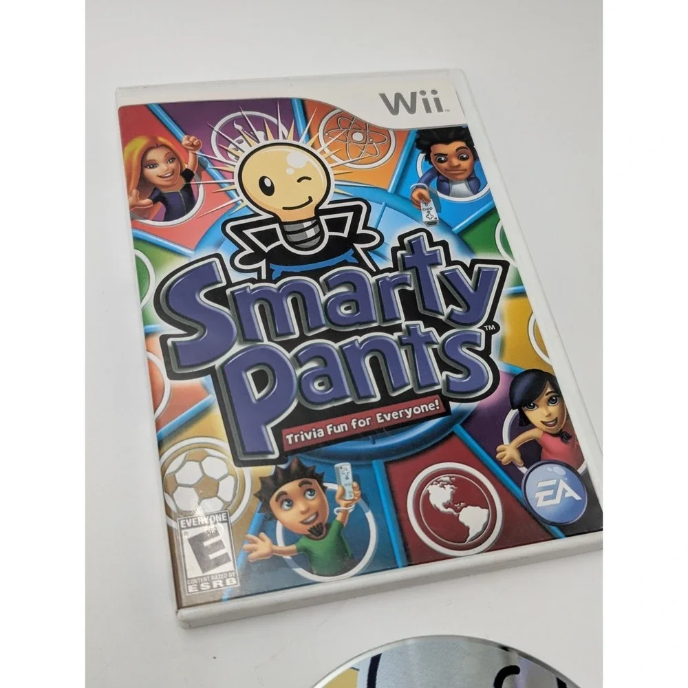 Smarty Pants (Nintendo Wii, 2007) CIB‎ Complete Family Trivia Night